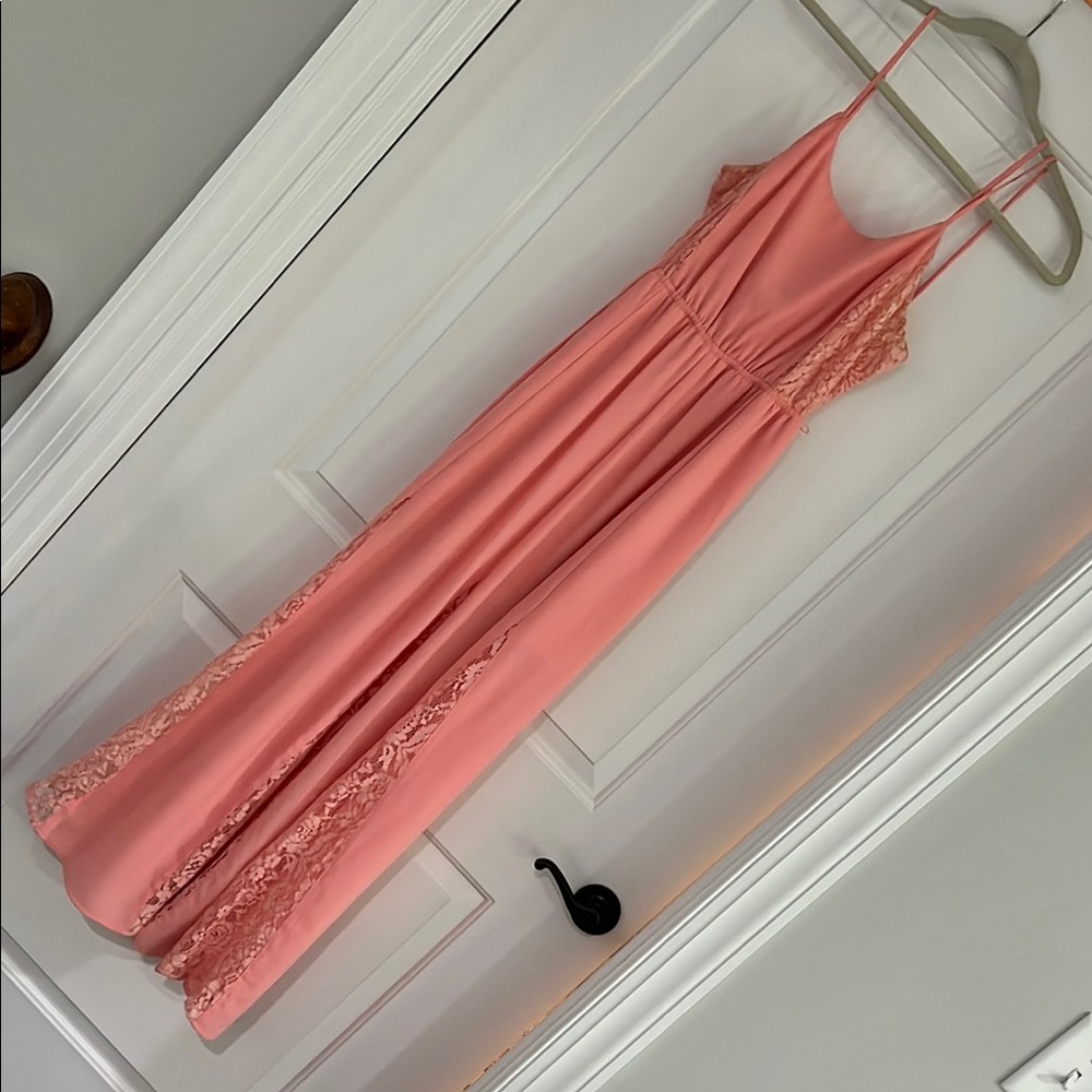 Candie's Pink Maxi Dress with Flowing Design